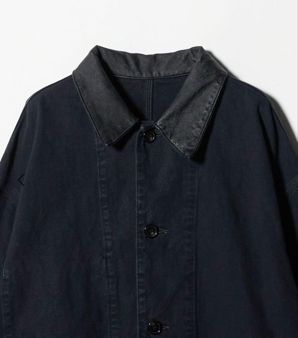 H BEAUTY&YOUTH ＜H＞フェード レザーカラー カバーオール