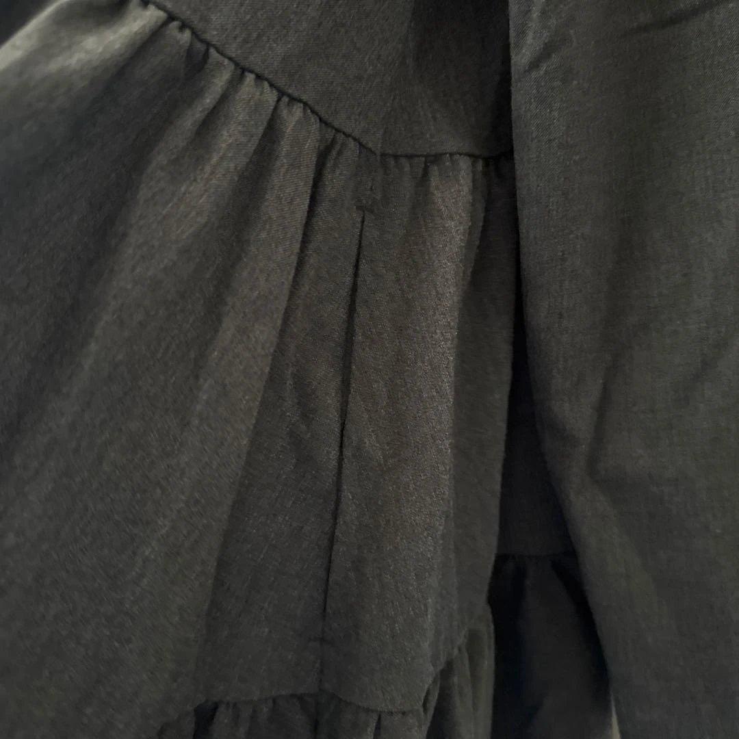 yori ウォームティアード　長袖　チュニック グレー