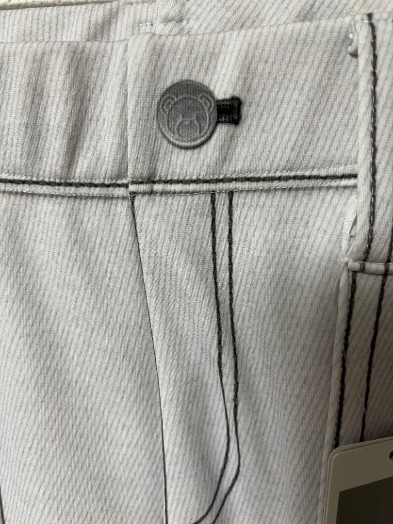 castelbajac デニム風ストレッチパンツ　クマ　S