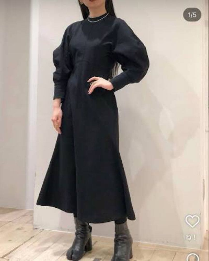 mame kurogouchi classic cotton dress マメ