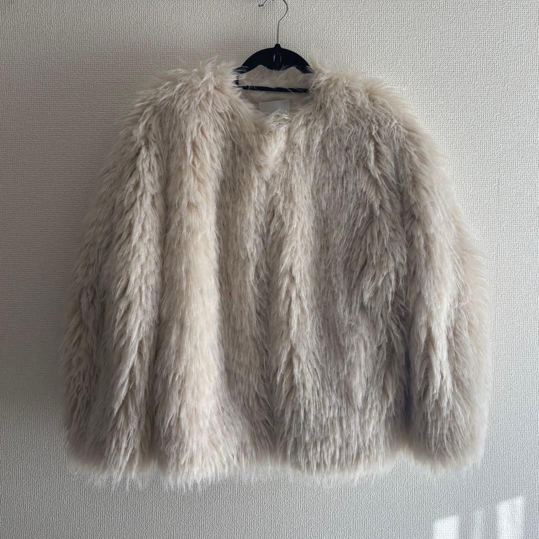 ジャケット・アウター CLANE volume eco fur coat