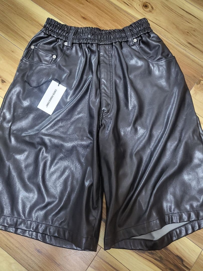 パンツ cootie Faux Leather 5 Pocket Wide Easy