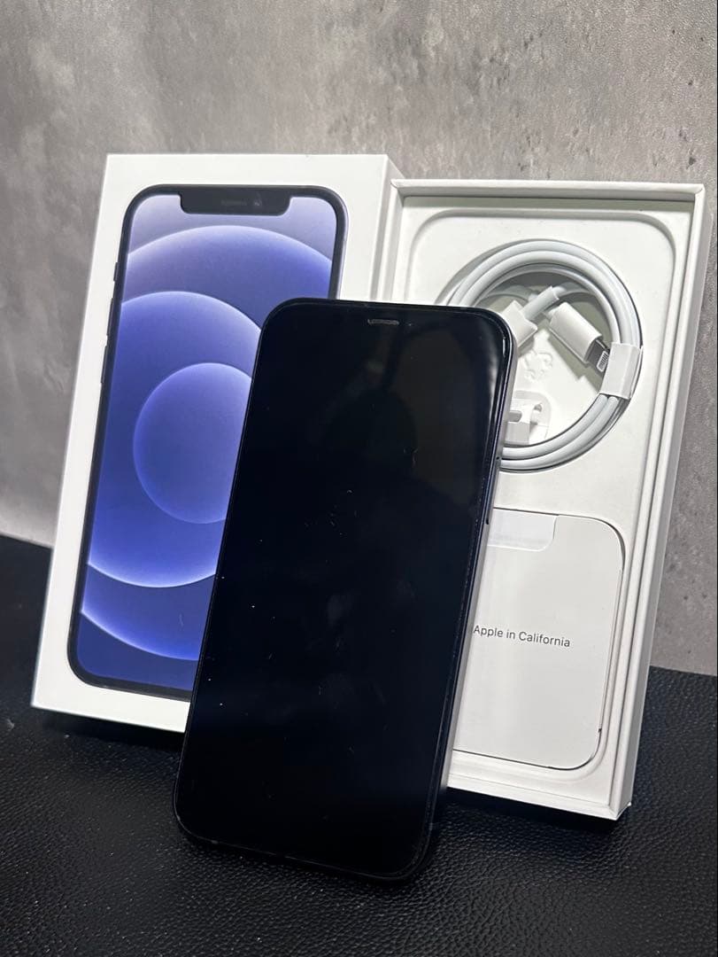 【美品・箱付き】iPhone 12 Black 64GB SIMフリー 付属品◯