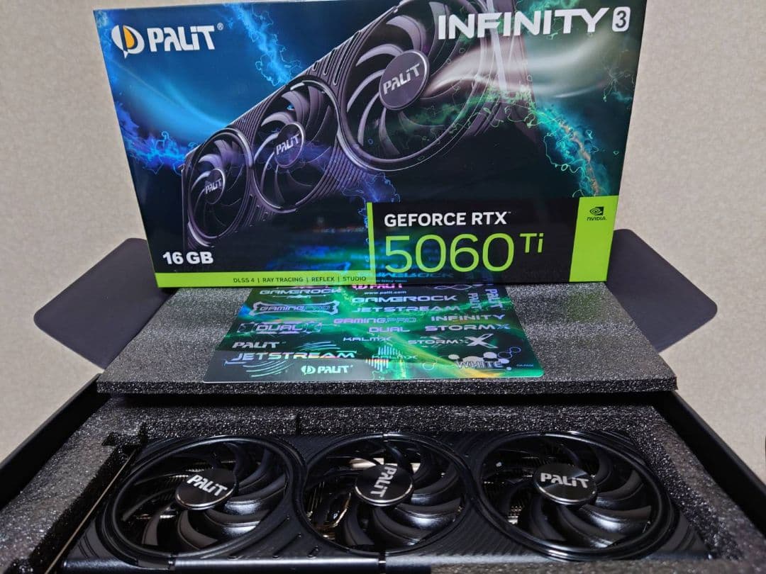 グラフィックボード・グラボ・ビデオカード PALIT GEFORCE RTX 5060 Ti 16GB