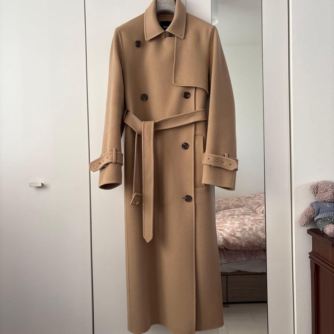 セオリー　アウター　キャメルウールコート