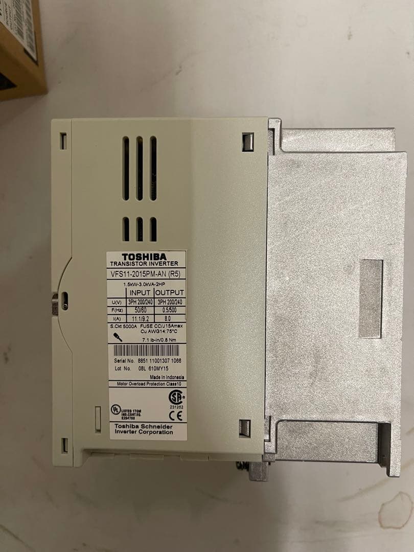 Toshiba 東芝　インバータ　VFS11-2015PM-AN (R5)