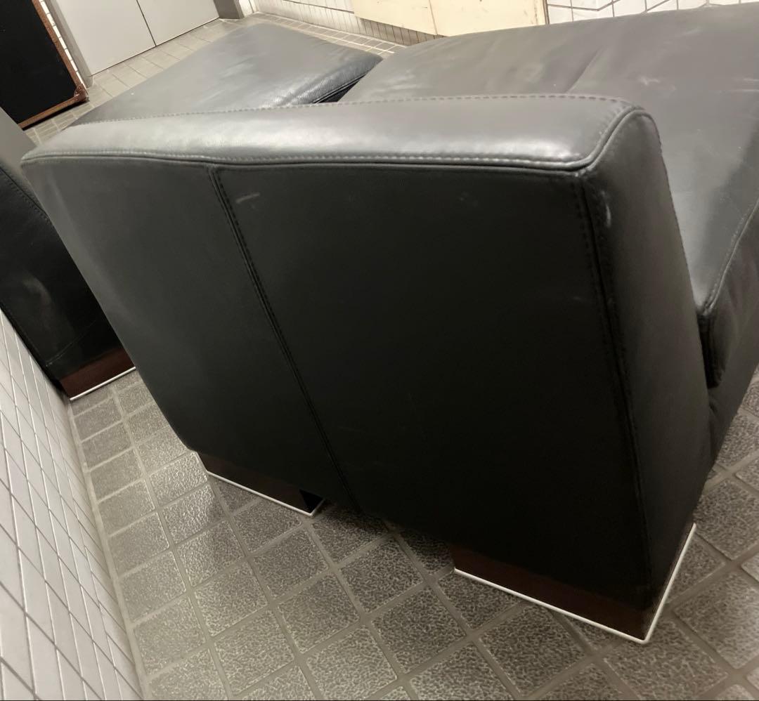 INCANTO DIVANIインカントIDC大塚家具 総革ユニット2人掛けソファ