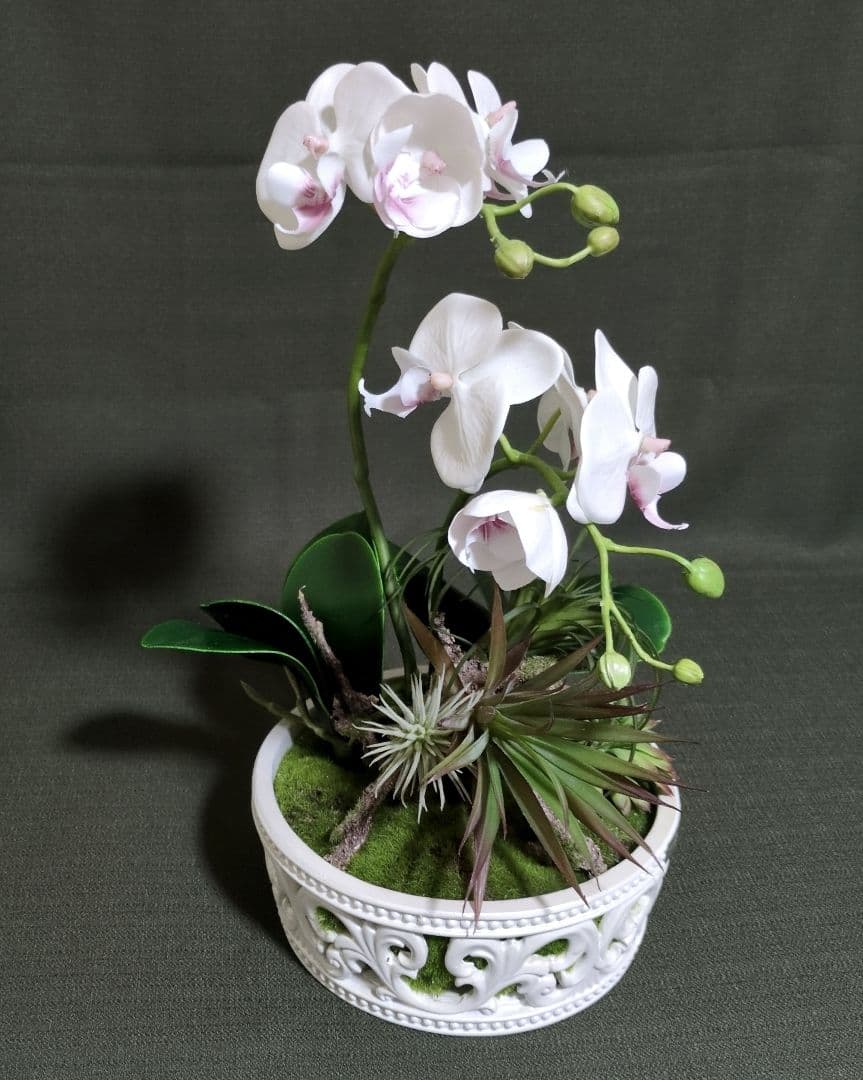 エミリオ•ロバ　胡蝶蘭 造花 フラワーアーティフィシャル　ファレノプシス