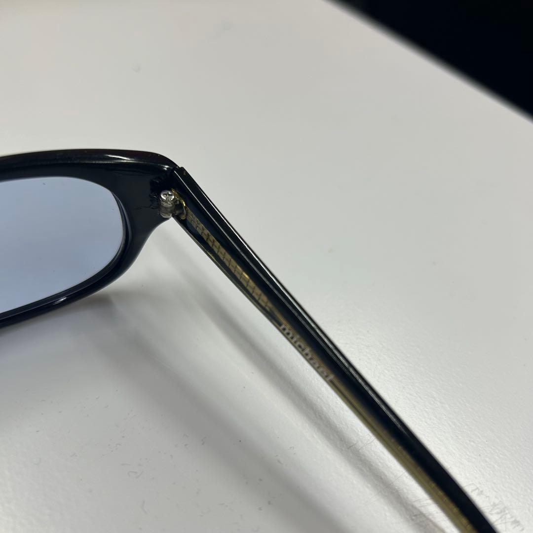 90s Stussy Michael スクエアサングラス ブラック 青レンズ