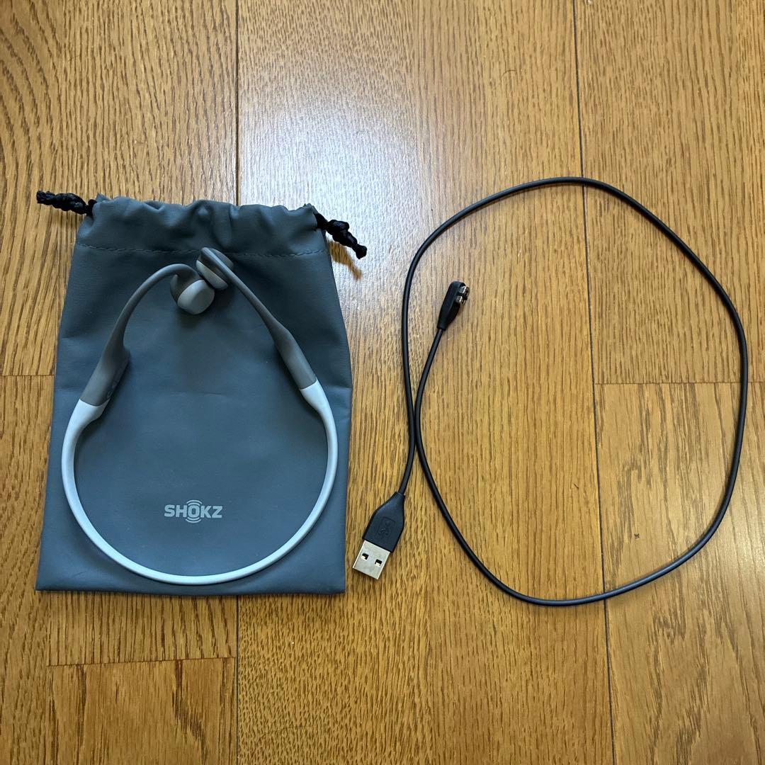 価格値下げ可能　SHOKZ OPENRUN グレー　標準サイズ　マグネット充電