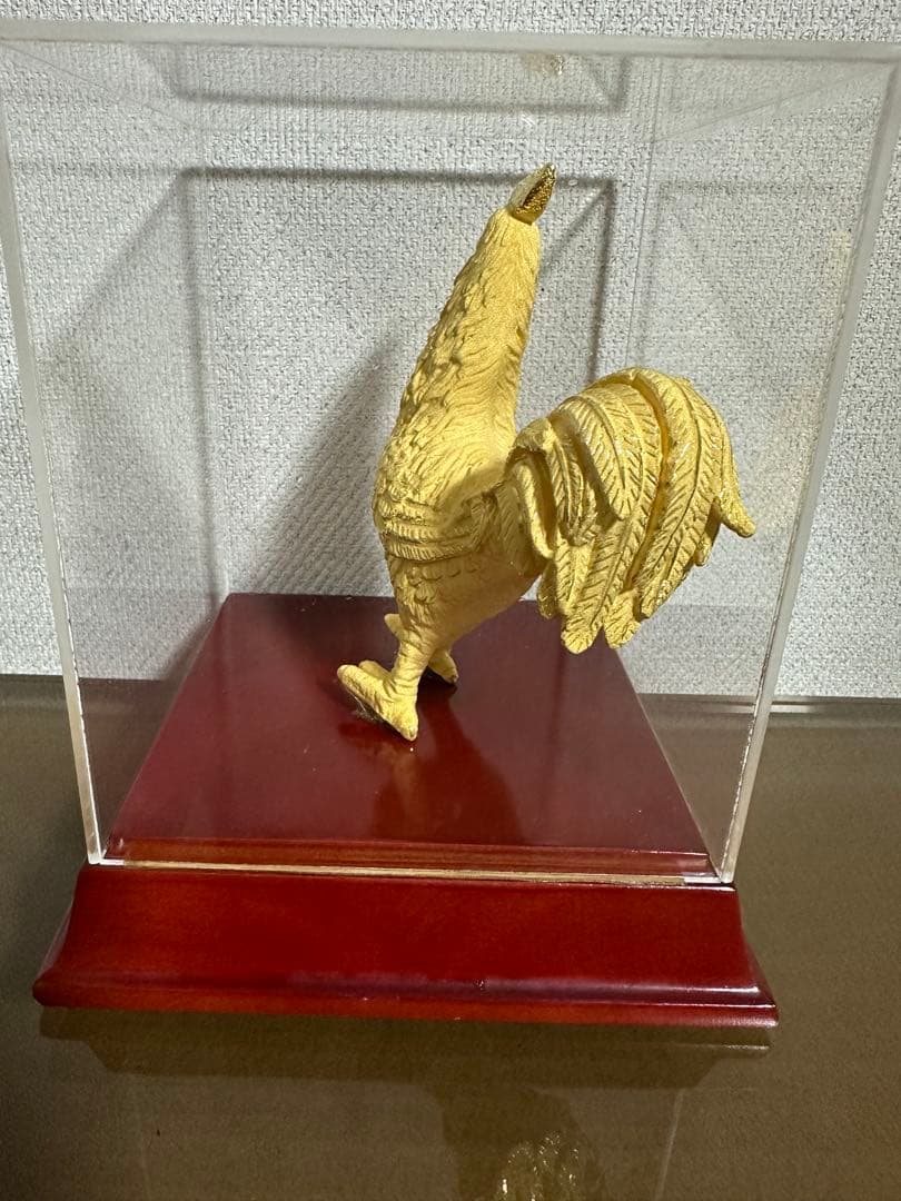 「金色の鶏の彫刻 」TSL/謝瑞麟店　金運　子孫繁栄　運気アップ置物