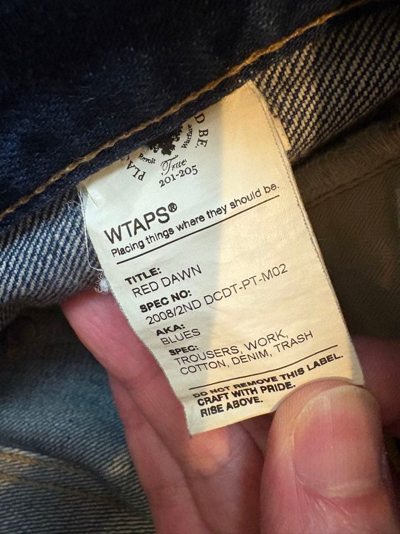 WTAPS ダメージ加工 ブルーデニム カスタム