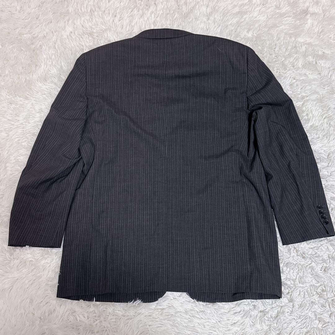 新品タグ付き 大きいサイズ REGAL リーガル ストライプ グレー E10