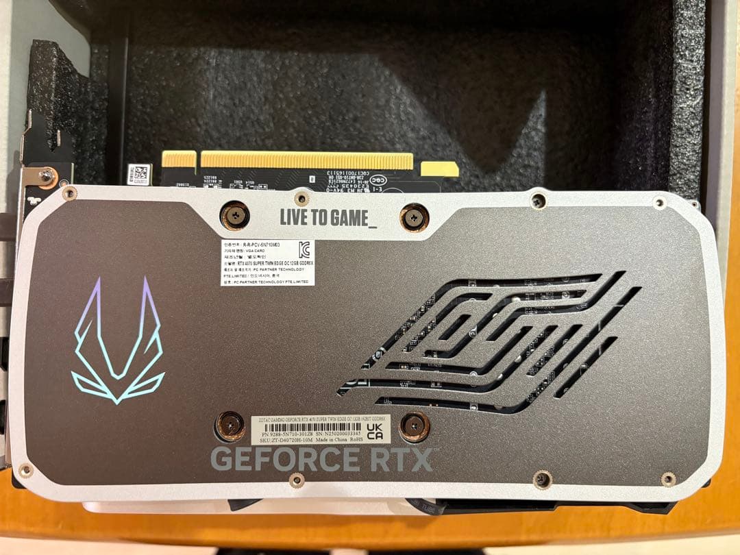 4/5までオマケ有【美品】ZOTAC GAMING RTX 4070 SUPER