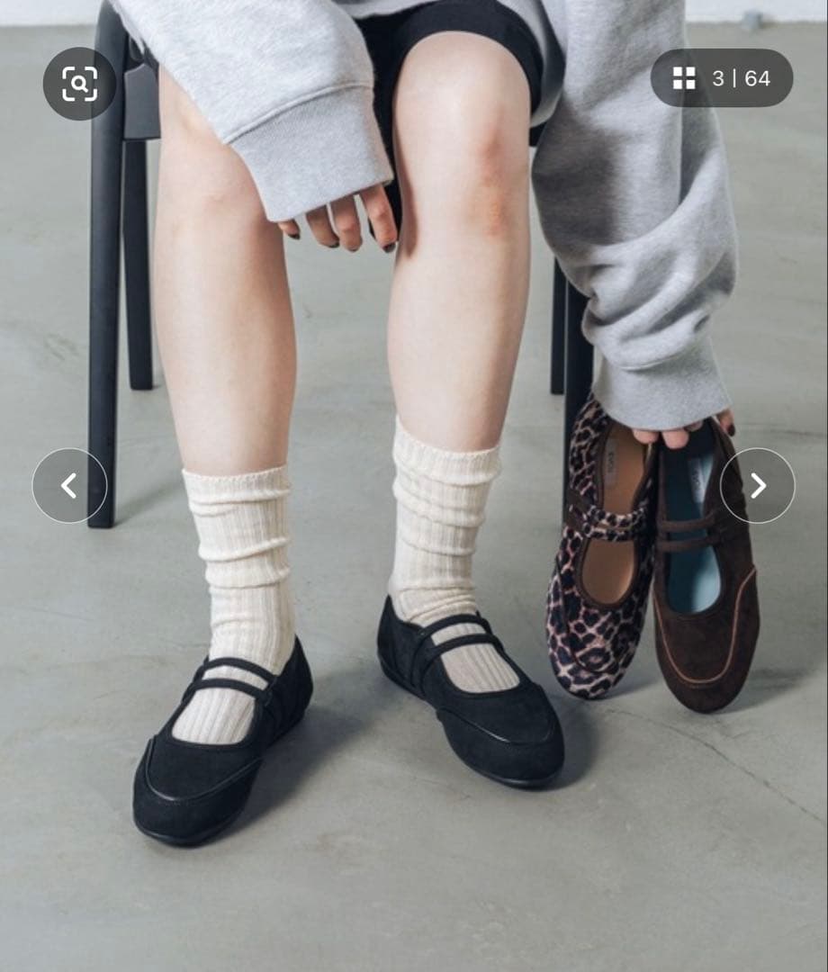 EVOL ダブルベルトラウンドスニーカー　23.5cm