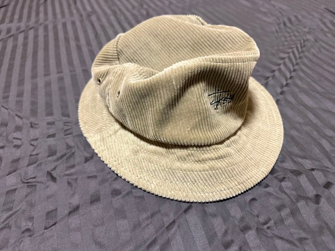 OldStussy USA製コーデュロイ バケットハット ベージュ