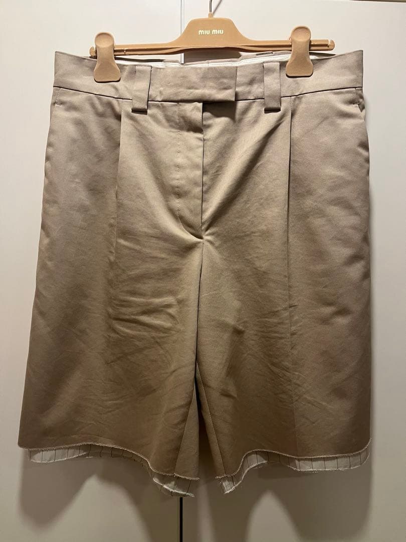 miumiu 22ss レイヤードショートパンツ　prada プラダ