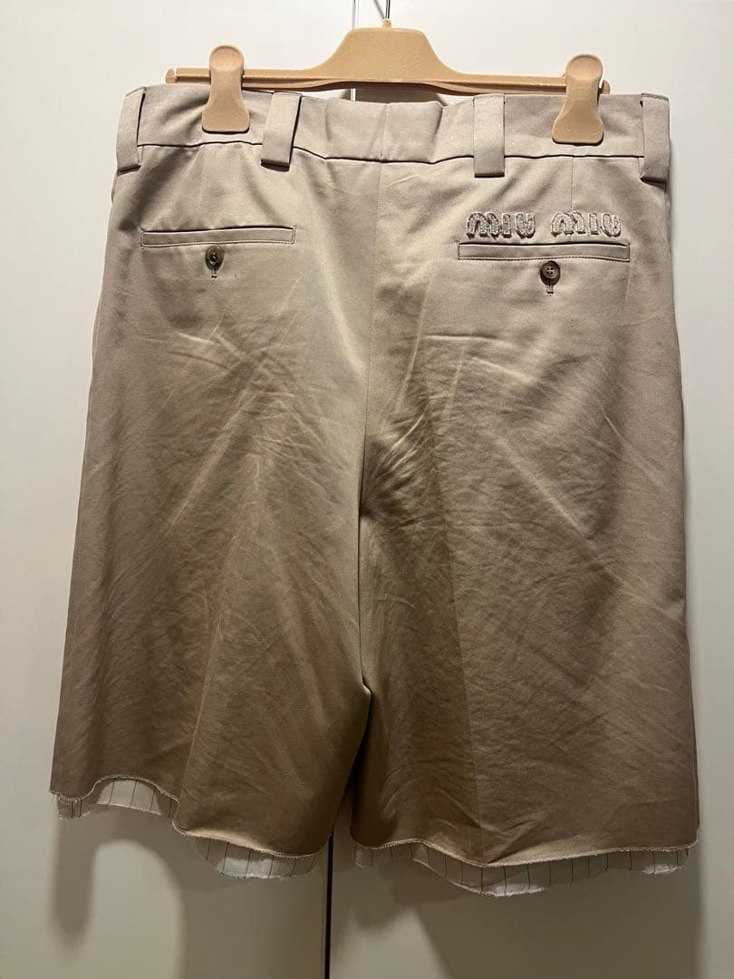 miumiu 22ss レイヤードショートパンツ　prada プラダ
