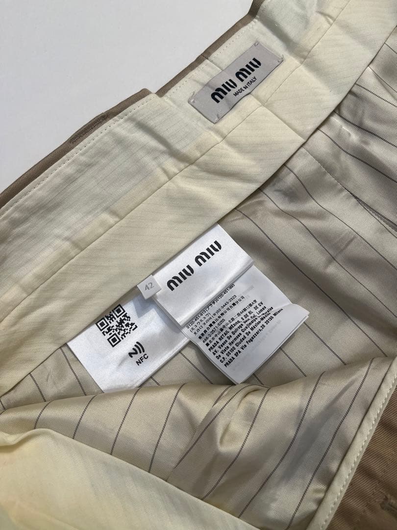 miumiu 22ss レイヤードショートパンツ　prada プラダ