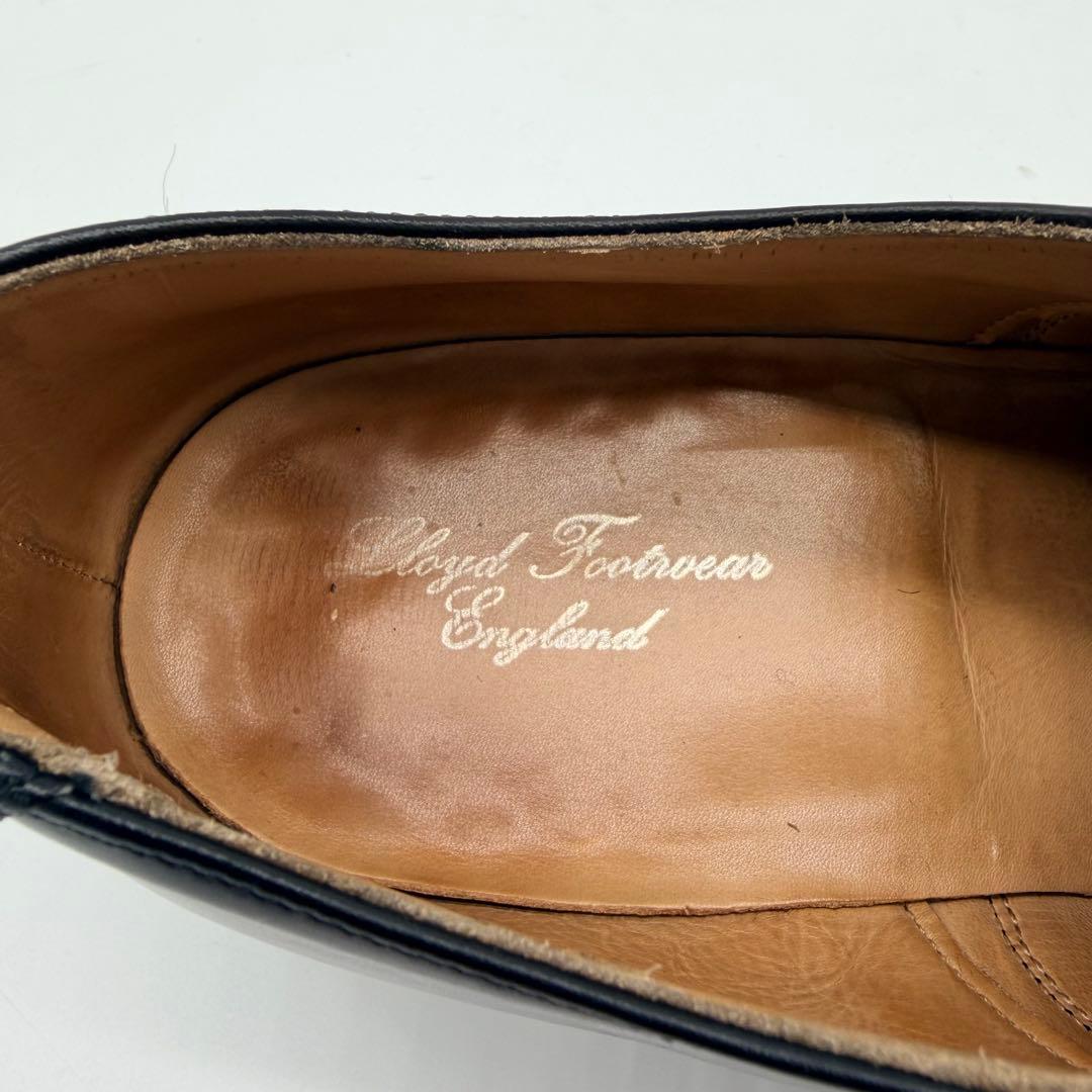 チーニー ロイドフットウェア別注 ストレートチップ UK7 黒 内羽根 革靴