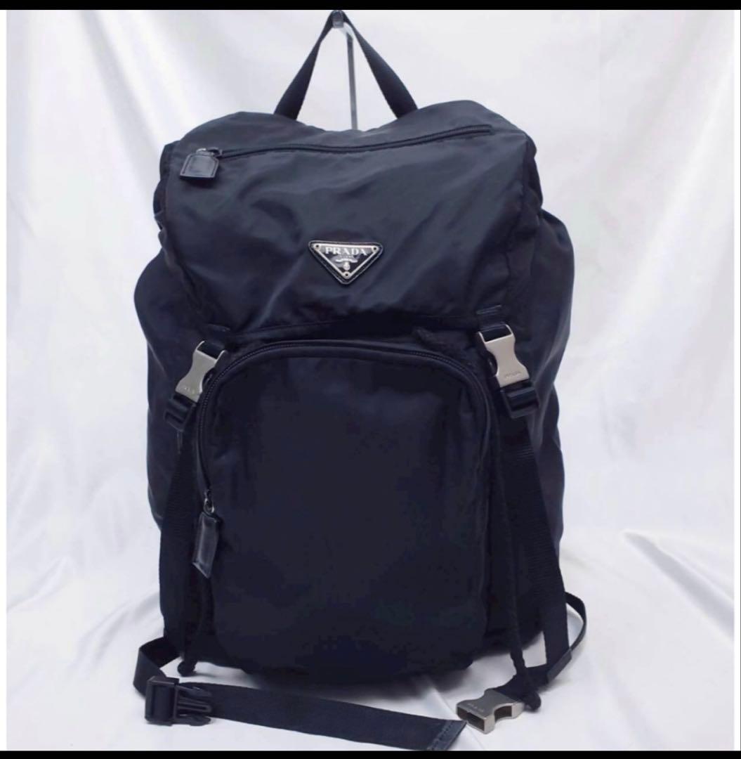 美品 PRADA プラダ リュック バックパック 三角ロゴ