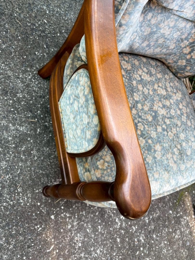 ②　karimoku　カリモク　コロニアル　アームチェア　ソファ　ヴィンテージ