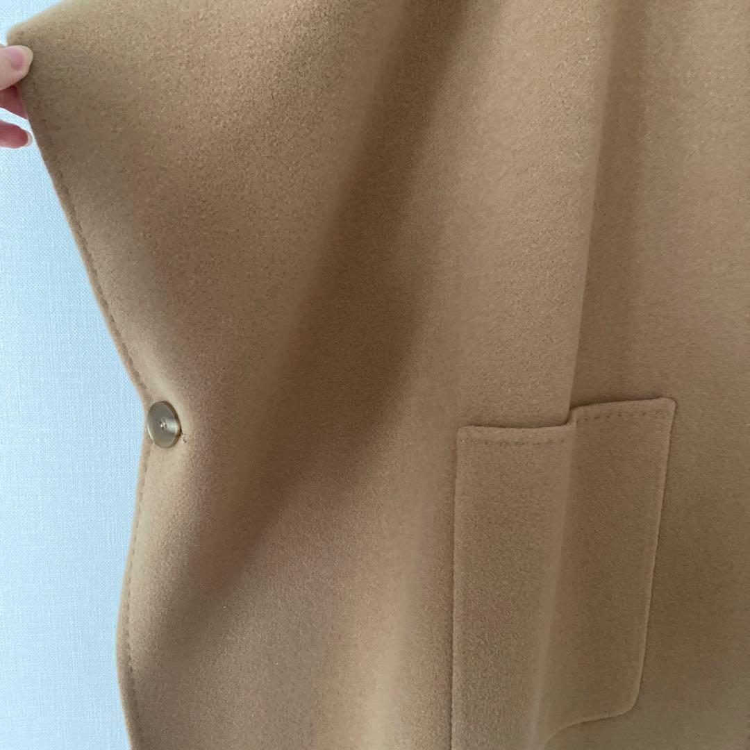 ※専用商品　24aw ohgaリバーポンチョコート　キャメル　ステッチ