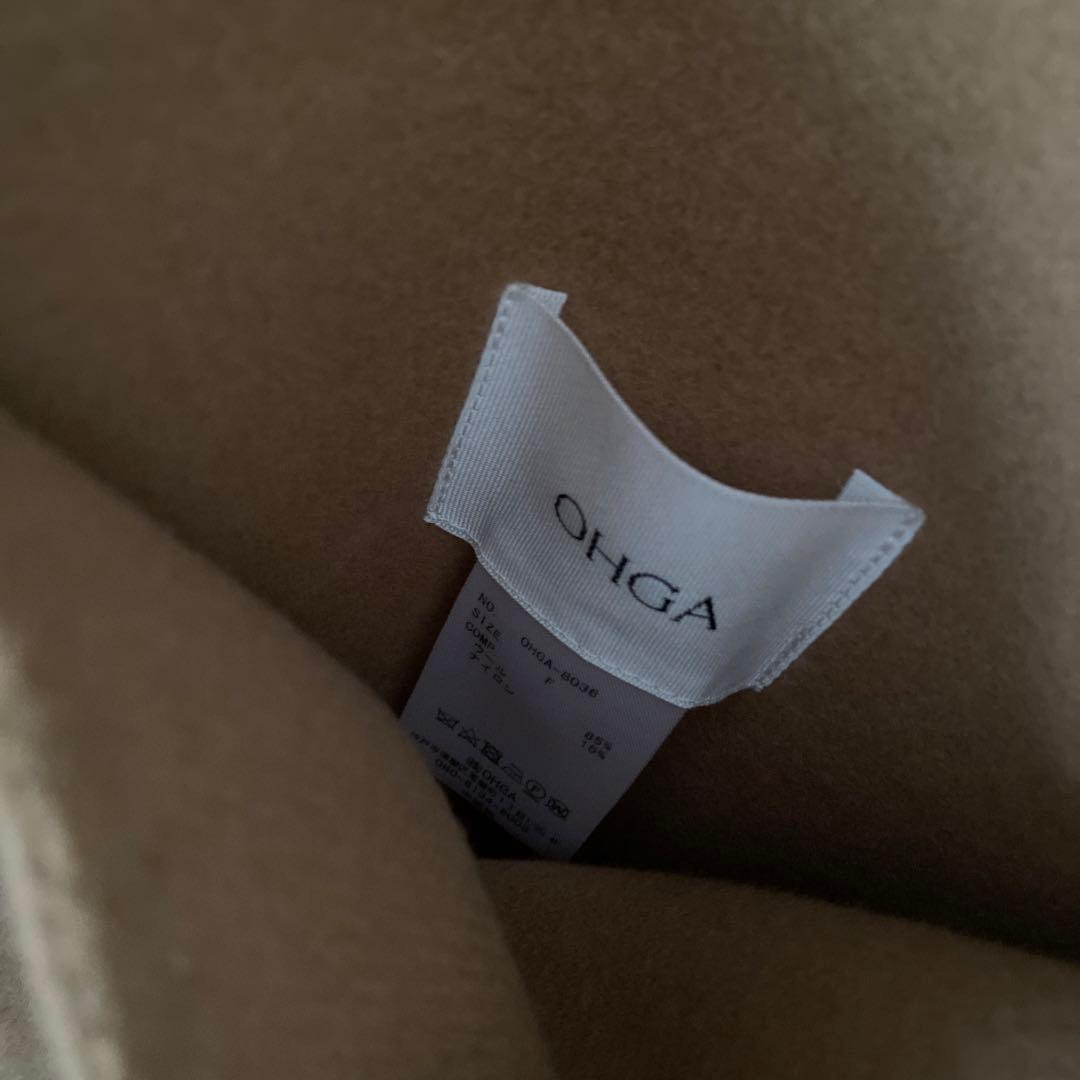 ※専用商品　24aw ohgaリバーポンチョコート　キャメル　ステッチ