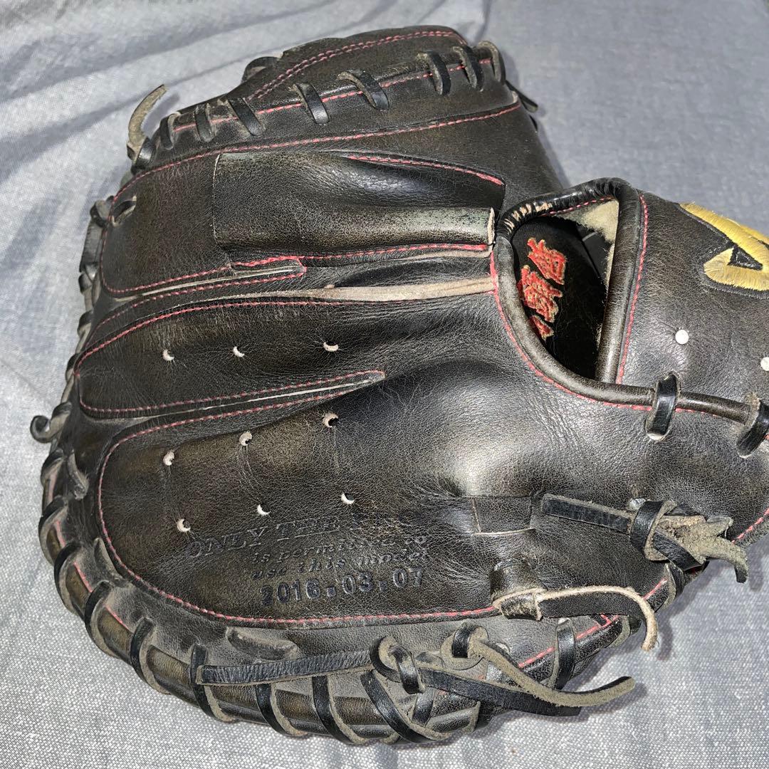 ハタケヤマ硬式用キャッチャーミット 黒