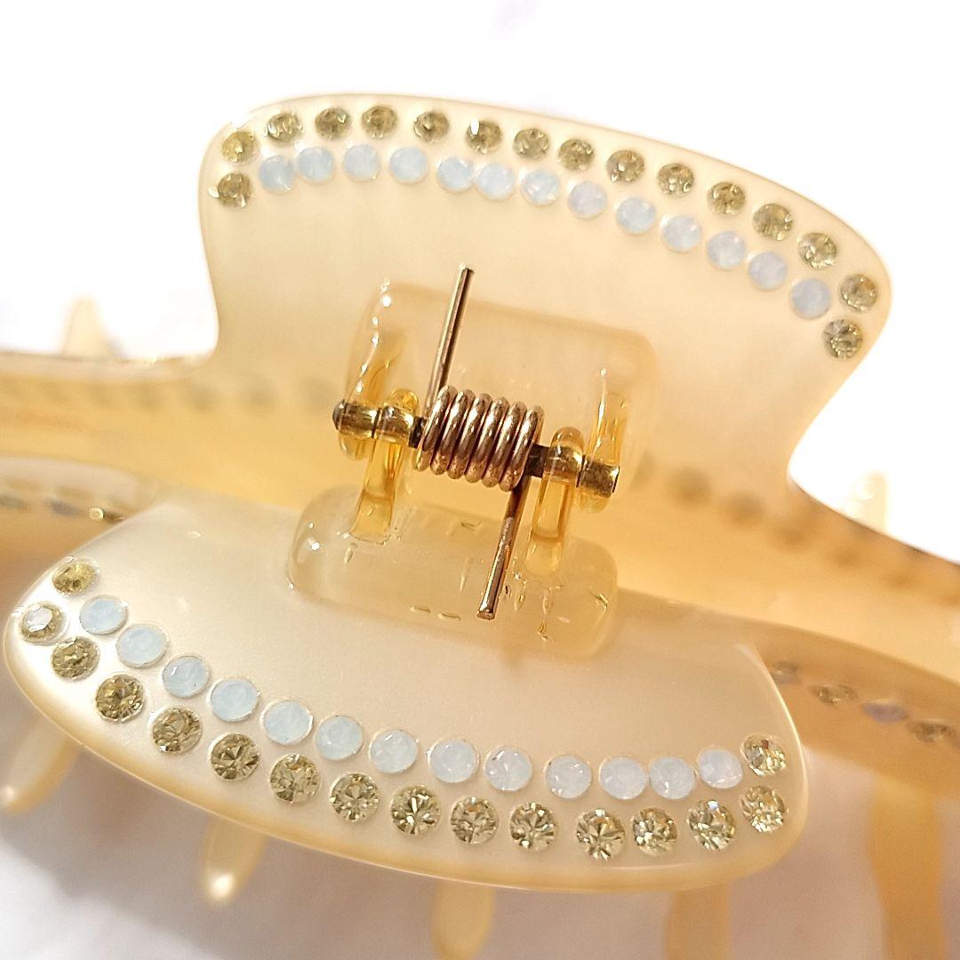 ALEXANDRE DE PARIS ヘアクリップ Lサイズ バレッタ ストーン