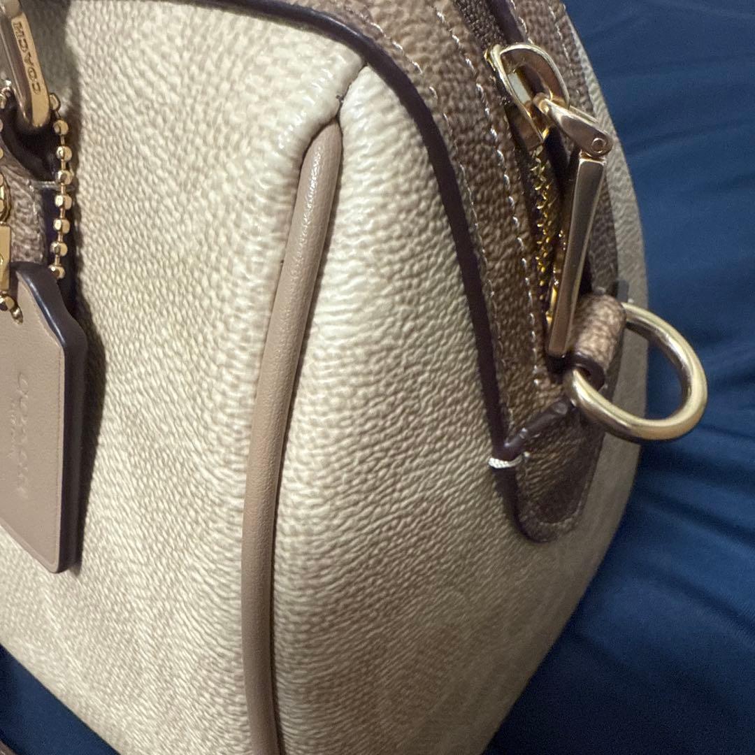 COACH ショルダーバッグ ベージュ レザー