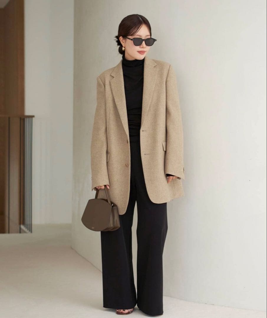 Plage Big Tailored ジャケット 38 キャメル