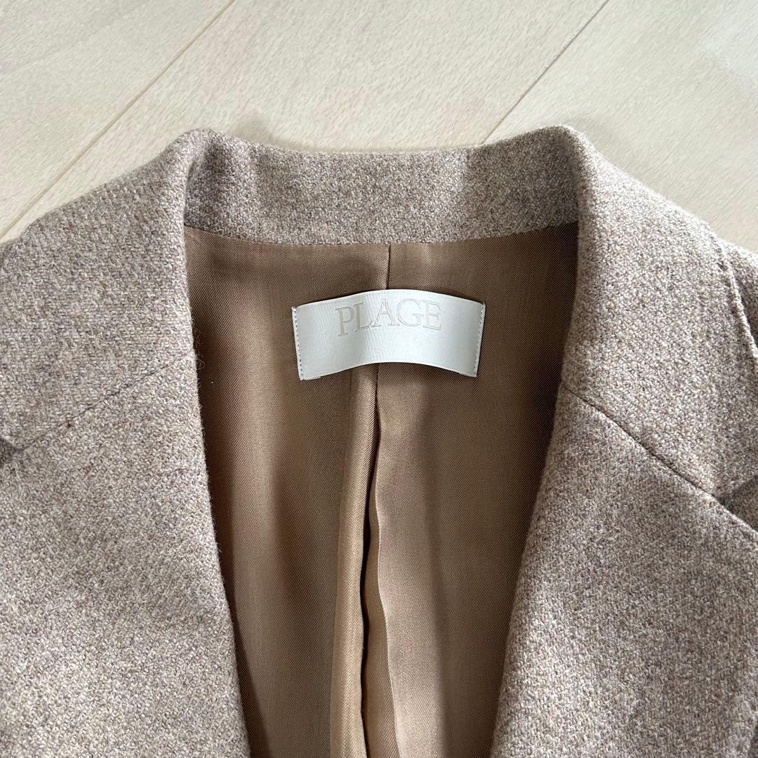 Plage Big Tailored ジャケット 38 キャメル