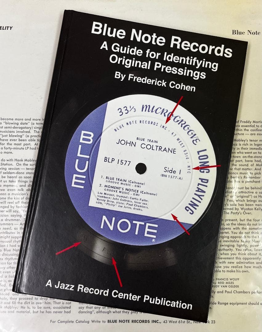 Blue Note ブルーノートレコード オリジナル プレッシングガイド 洋書