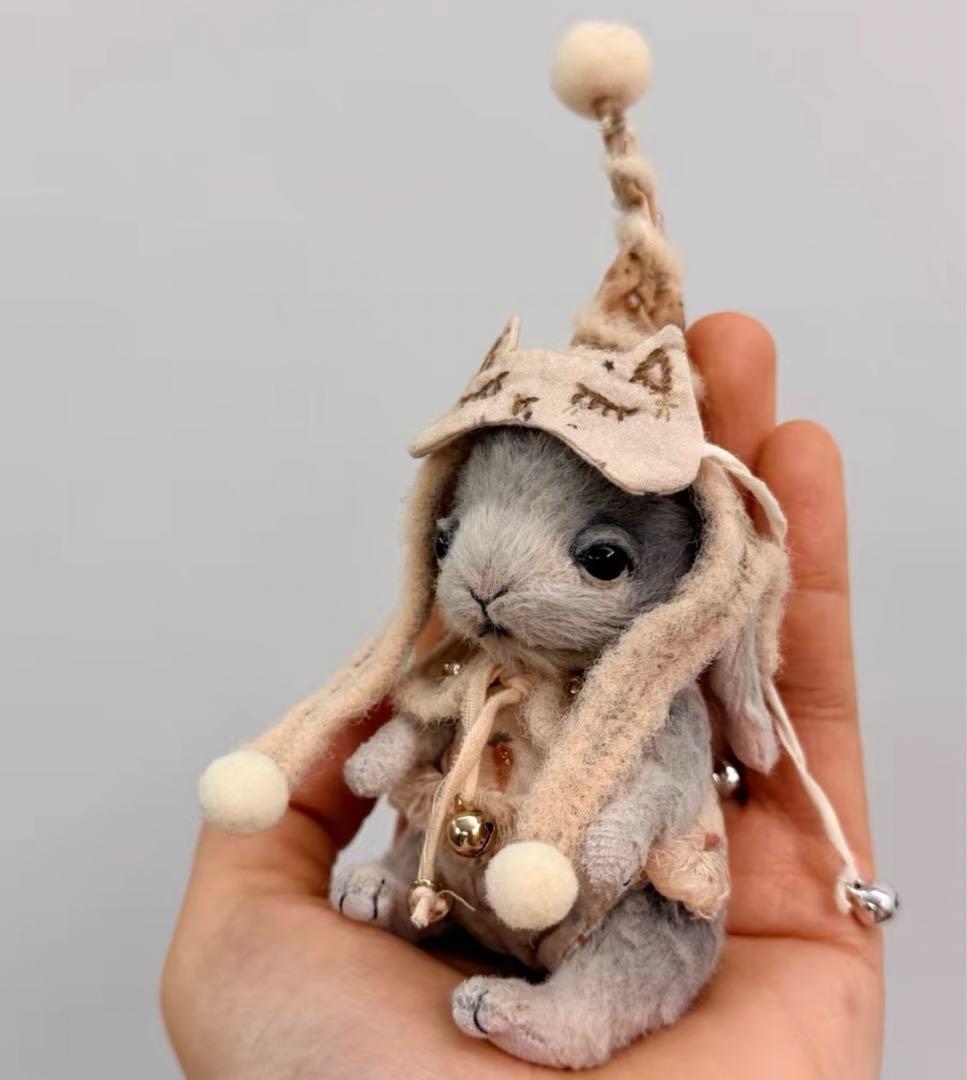 おやすみうさぎ アーティストベア テディバニー ぬいぐるみ 海外作家様