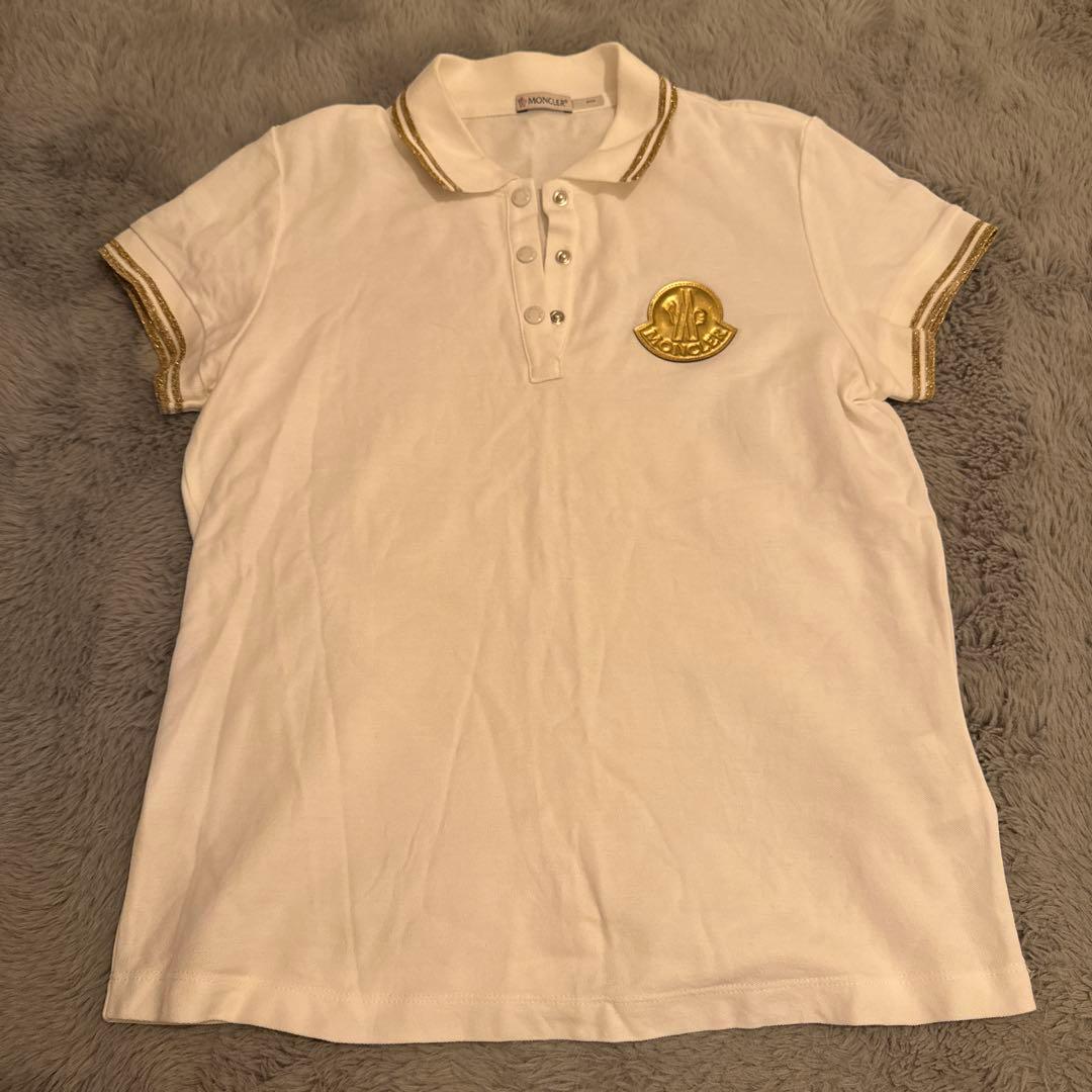 MONCLER ホワイト ポロシャツ 半袖　未使用
