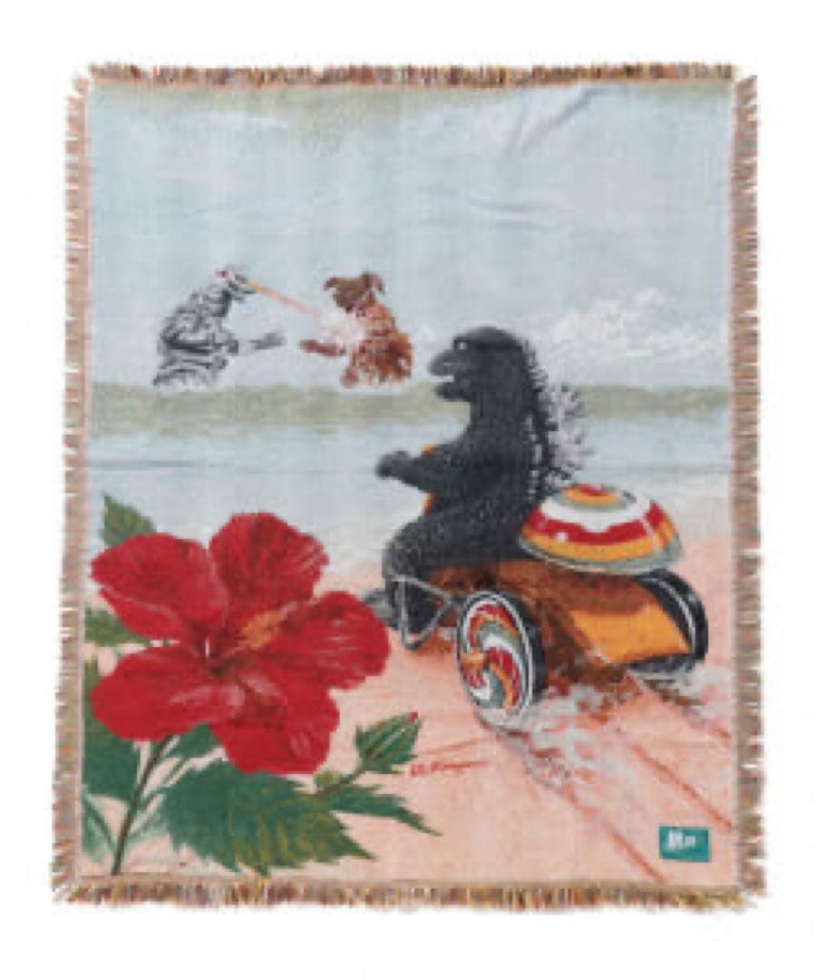 M1号 74ゴジラ三輪車 ラグ ブランケットソフビ ブルマァク