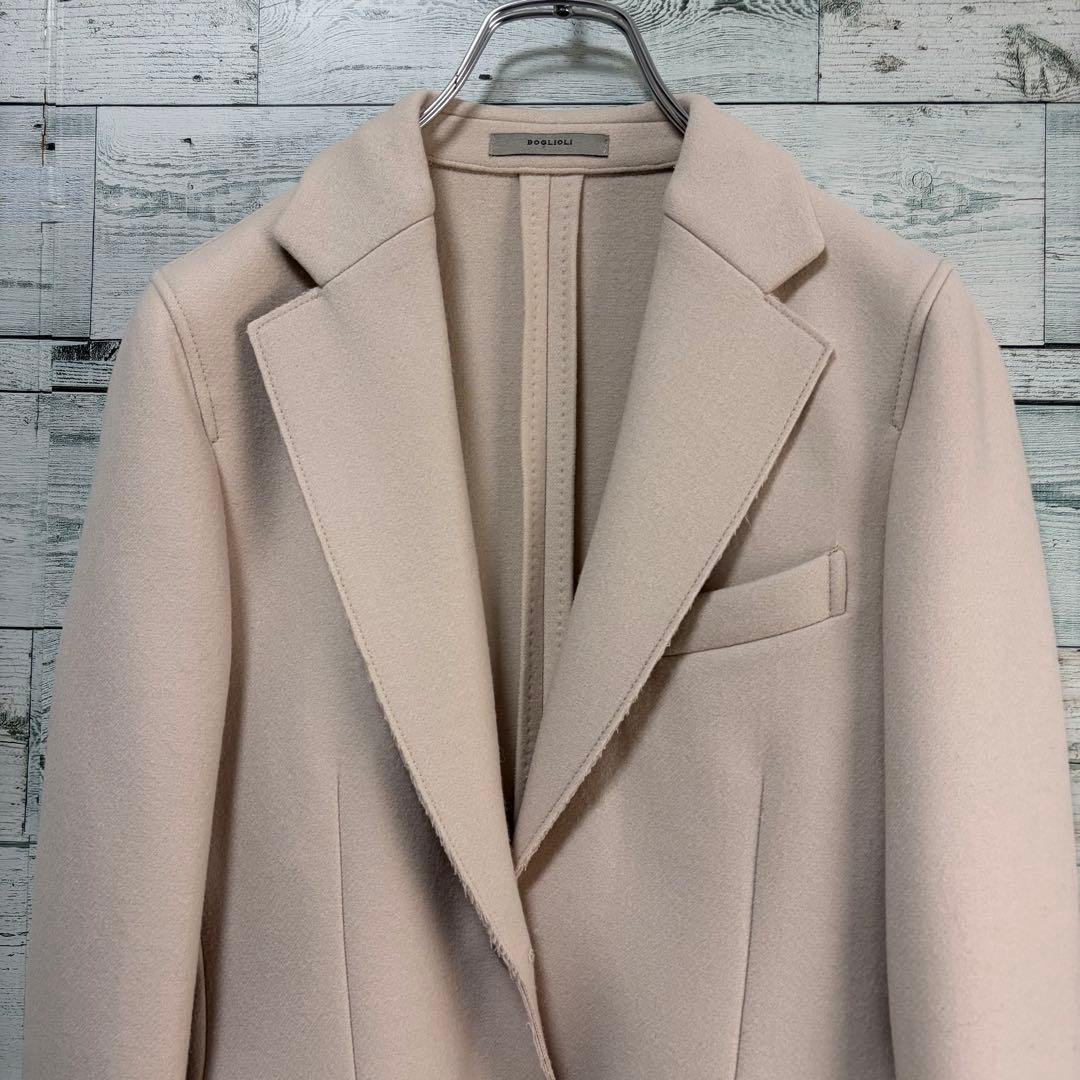 ☆美品☆ボリオリ　ウールテーラードジャケット　銀ボタン　オフホワイト　イタリア製