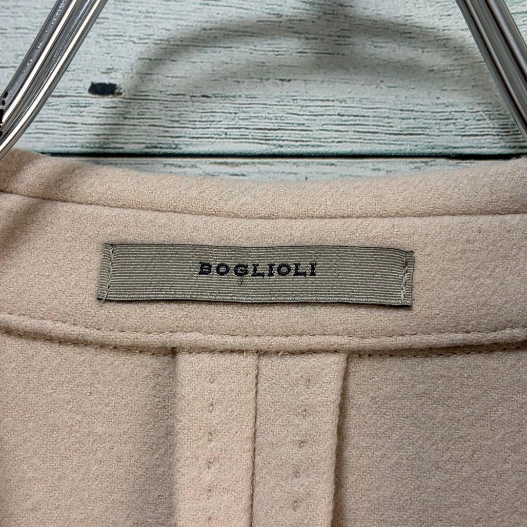 ☆美品☆ボリオリ　ウールテーラードジャケット　銀ボタン　オフホワイト　イタリア製