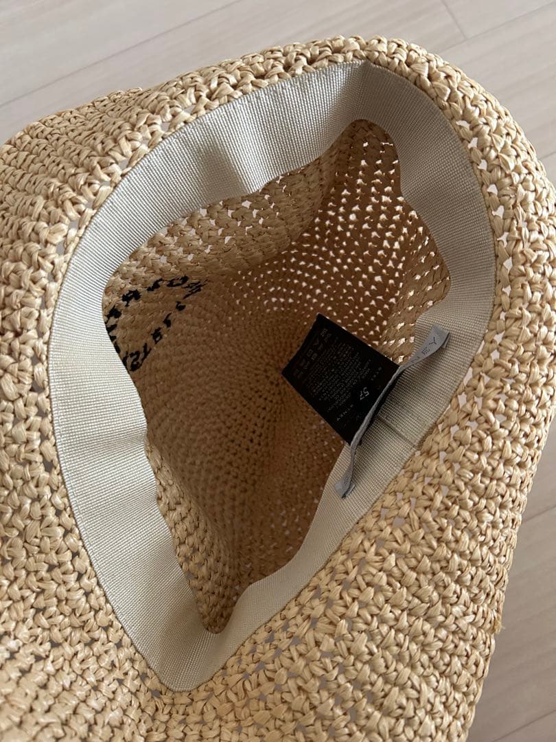 Stella McCartney 麦わら帽子 57ベージュ バケットハット