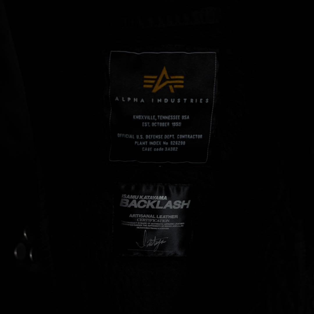 【未使用級】アルファインダストリーズ×バックスラッシュ イサムカタヤマ Ｎ-3Ｂ