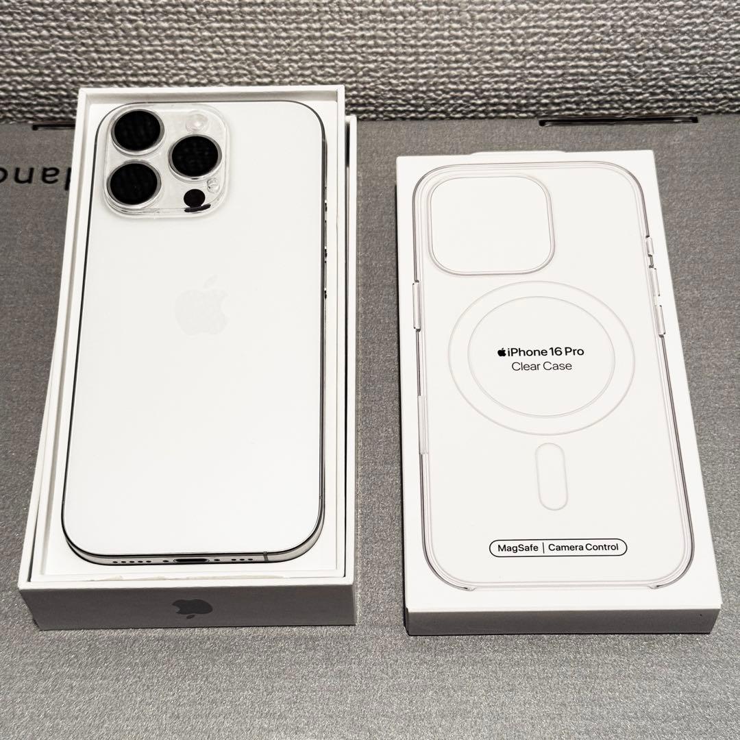 Apple iPhone 16 Pro 512G 本体 ホワイト ケース付き