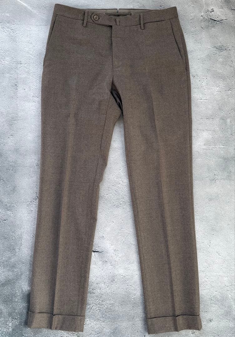 a*i様 インコテックス　35型ウールフランネル　スリムフィットグレージュ　46