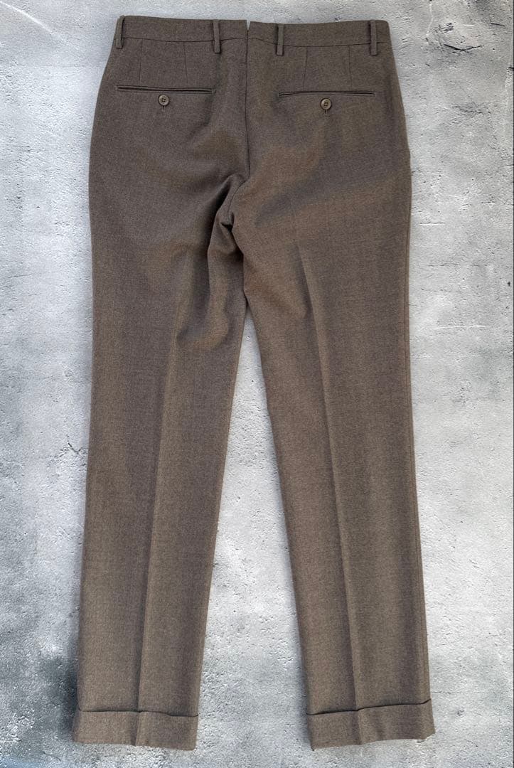 a*i様 インコテックス　35型ウールフランネル　スリムフィットグレージュ　46