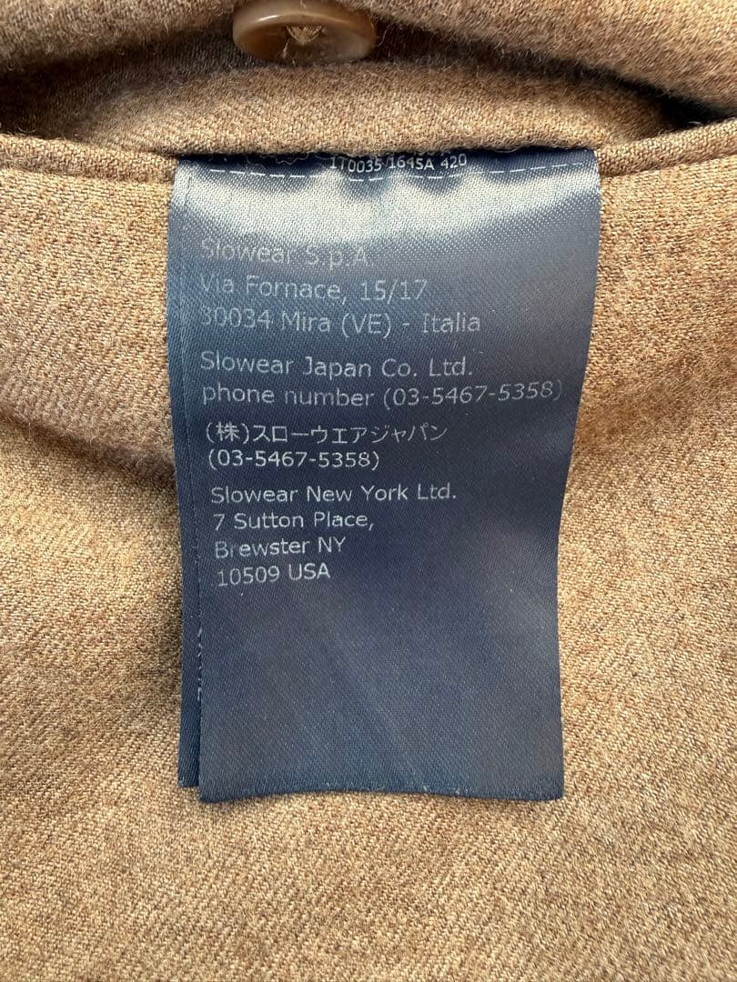 a*i様 インコテックス　35型ウールフランネル　スリムフィットグレージュ　46