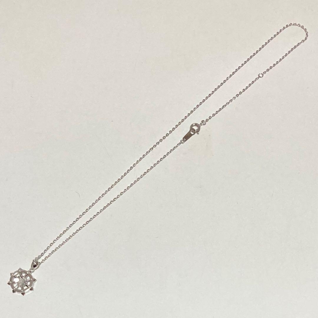 新品 真如苑 真言宗総本山伝燈苑 仏法輪 シルバー 純銀 ネックレス タイピン