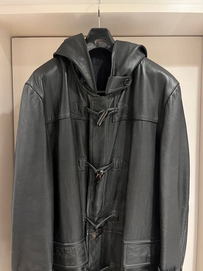 コムデギャルソンオム レザーダッフルコート COMME des GARÇONS