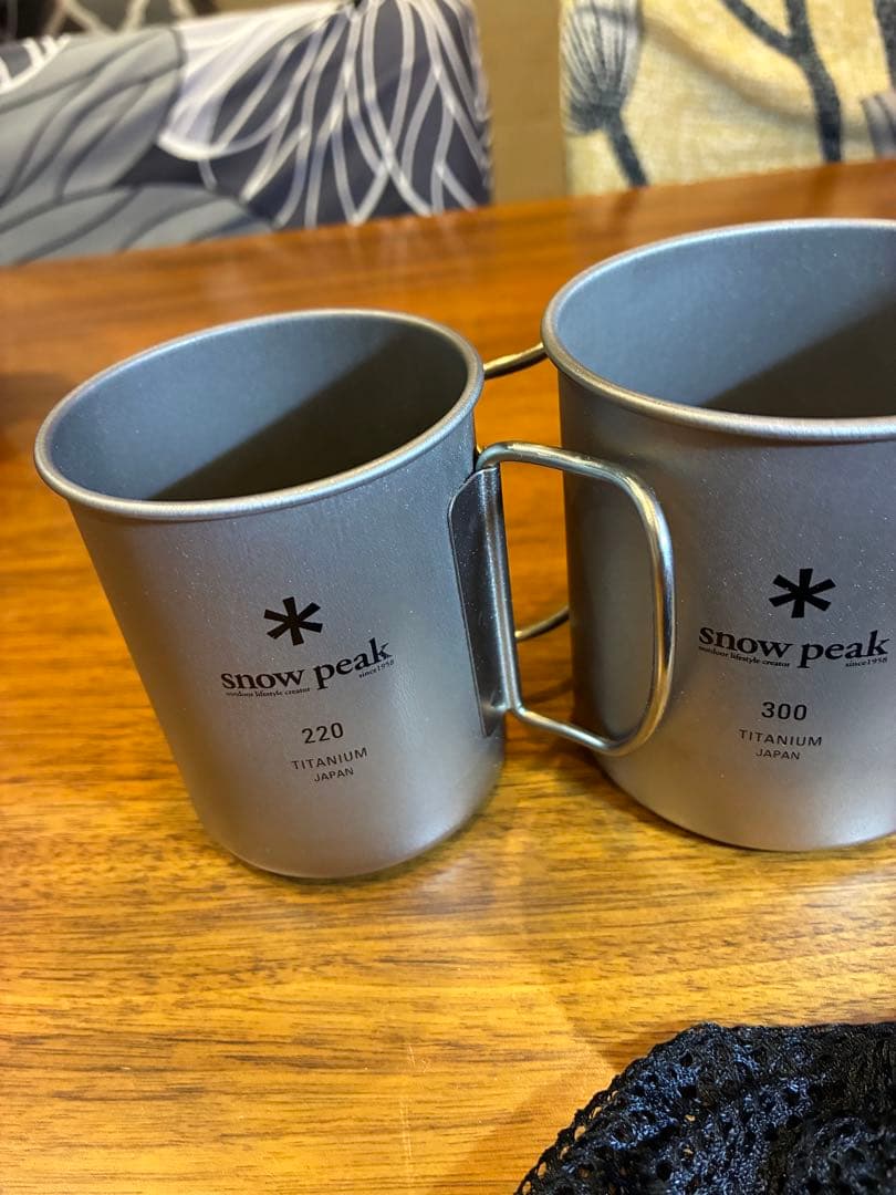  peak チタンマグカップセット 3個