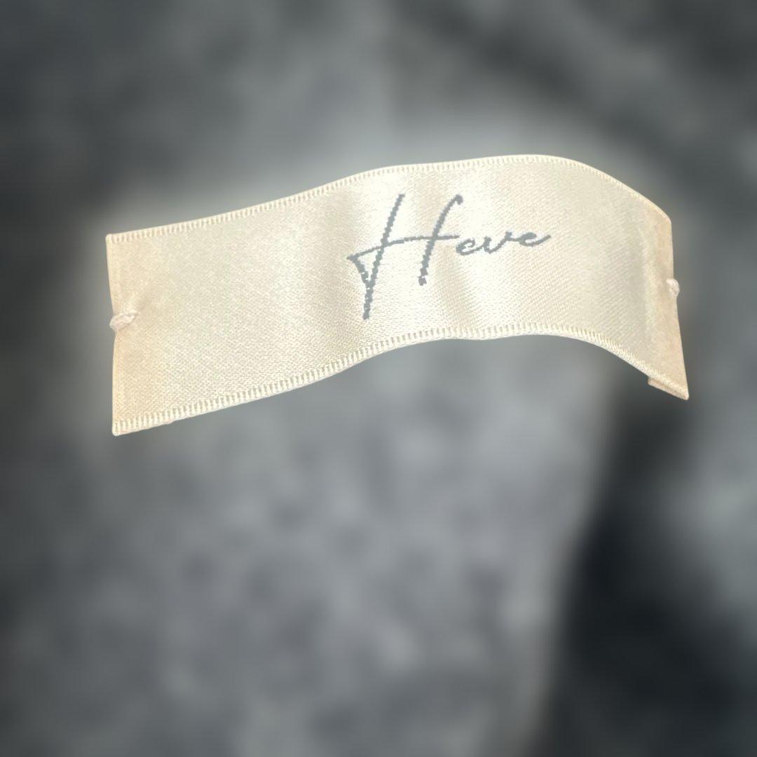 Heve グレー Vネック ジレ