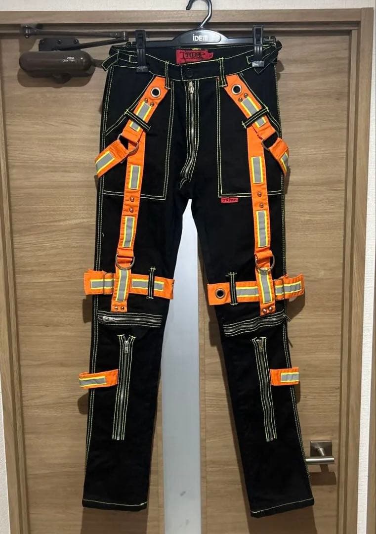 美品trippnyc リフレクター　ボンテージパンツ　punk y2k